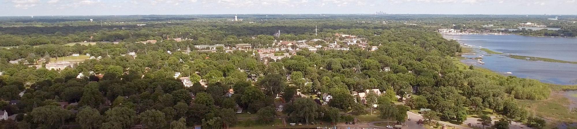 white bear lake aerial image